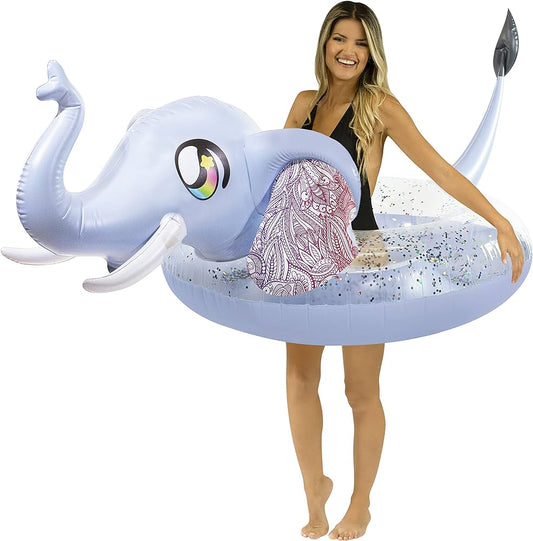 PoolCandy i23 Large Glitter Elephant Pool Tube