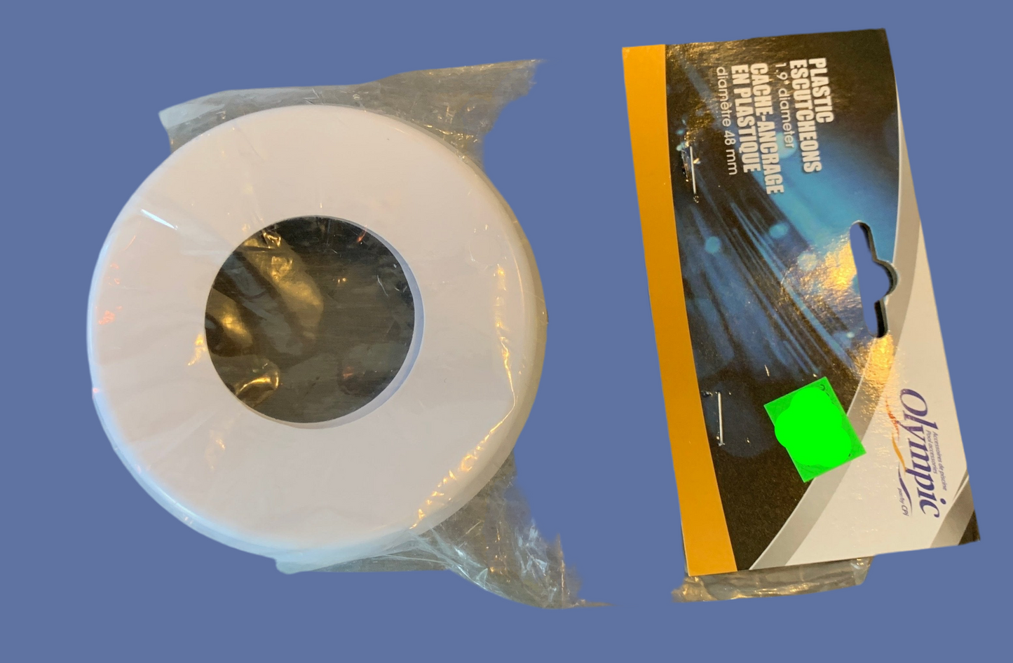 Olympic plastic anchor covers (2) (escutcheon)