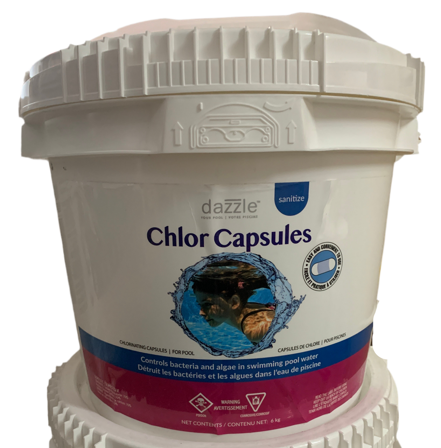 Dazzle unstabilized chlorine capsule 6kg i0124