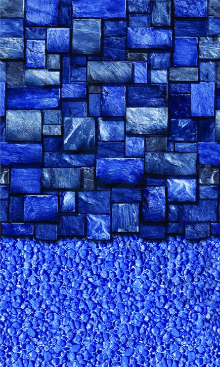 Toile vinyle 21' x 52' bead bleue Streamstone i23