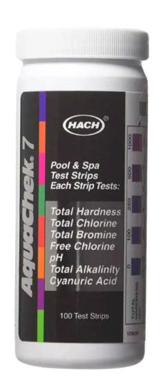 Bouteille de bandelettes de test AquaChek 7 pour piscine et spa