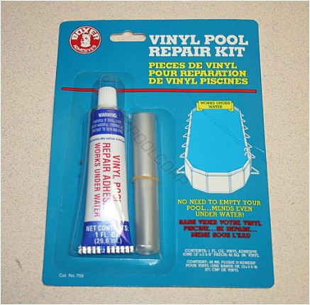 Colle et piece de vinyle pour réparation de toile  i25