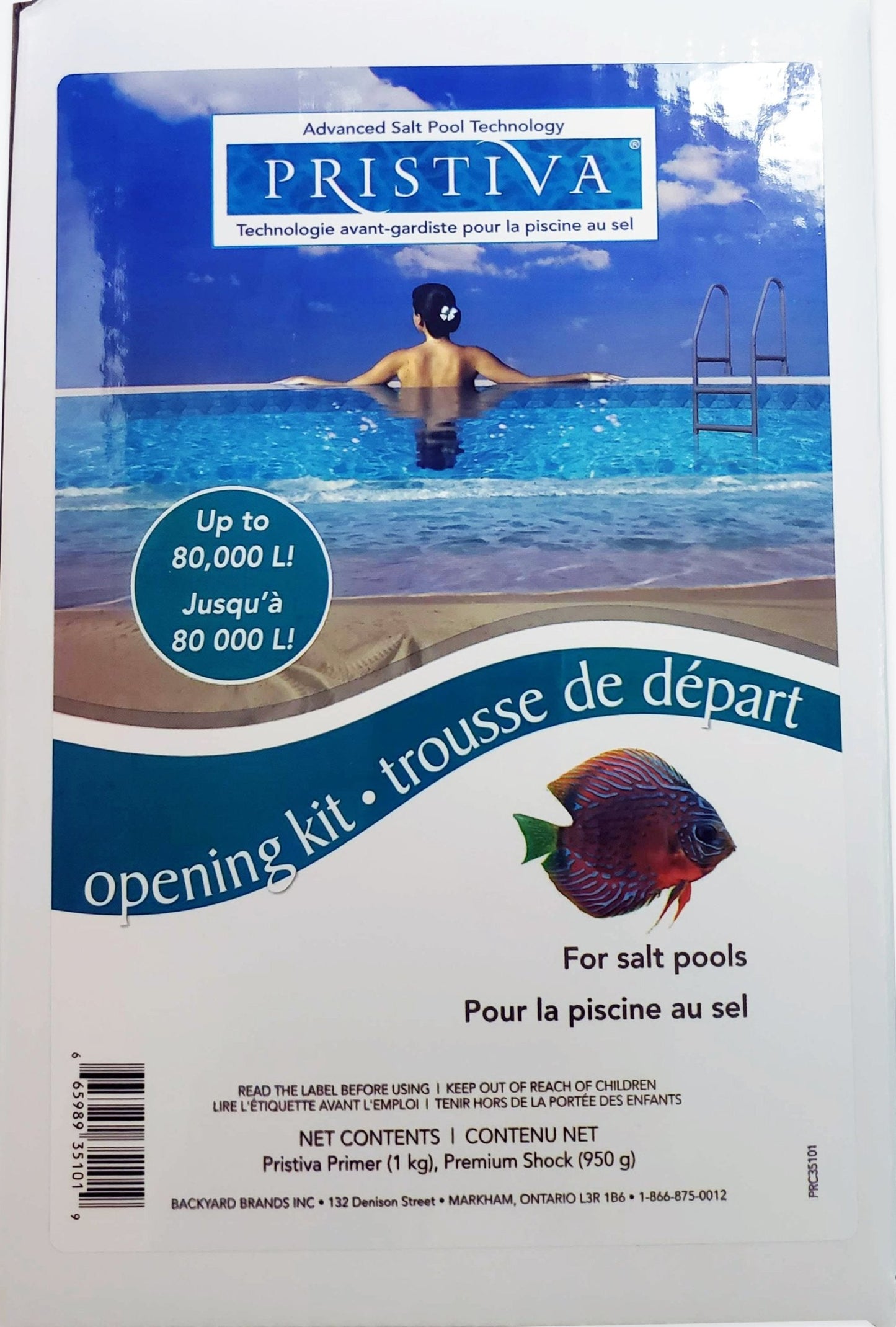 Pristiva Salt Pool Opening Kit 80,000L i23