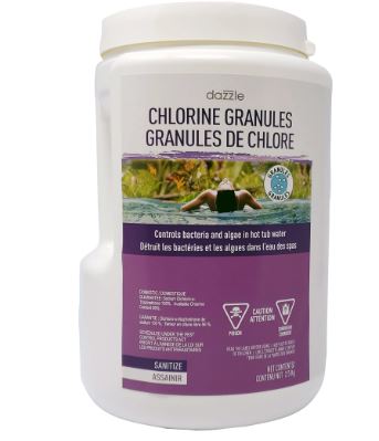 Dazzle Chlorine Granules for Spas 2.5kg i0124