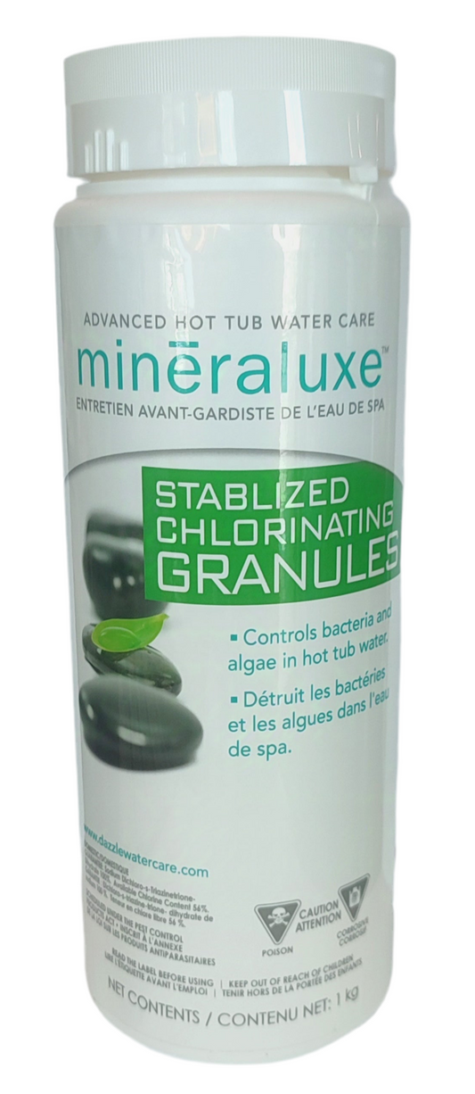 Mineraluxe Chlore en granules stabilise - 1 kg i25