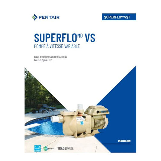 Pentair SuperMax VS i24 - Pompe à vitesses variable écoénergétique