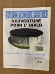 YARD GUARD - Toile d'hiver mesh noire 15' HPI-70-2161