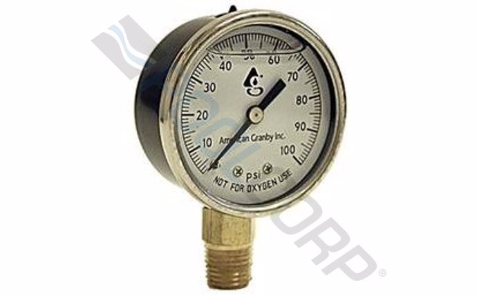 EILPG602-4L 2" Liquid Filled Steel Pressure Gauge