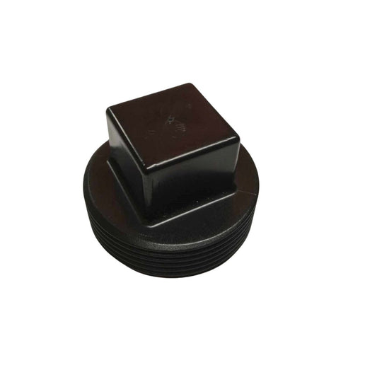 Bouchon noir vissé ABS 1-1/2''