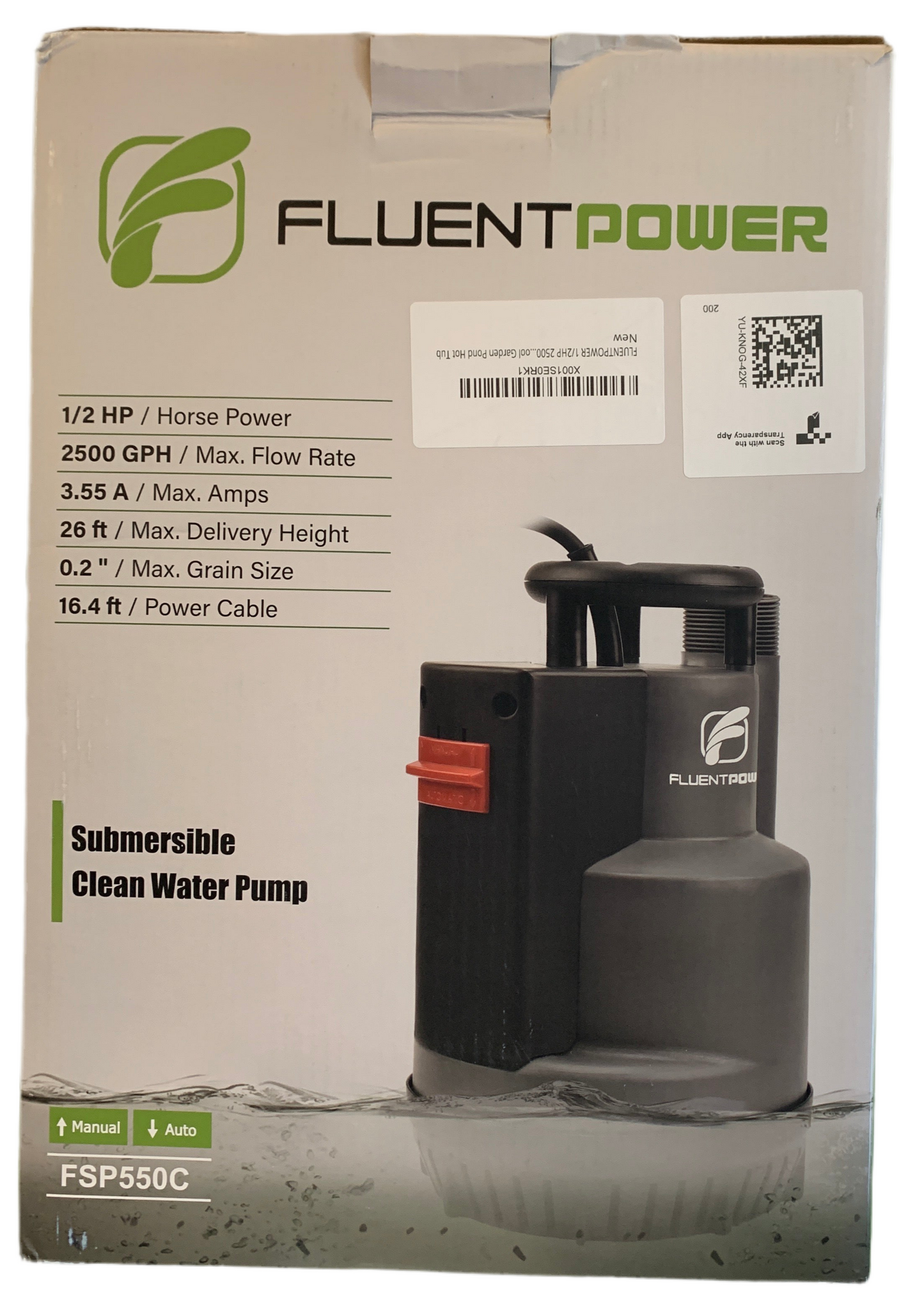 Fluent Pompe submersible .5HP