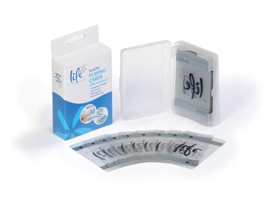 Jeu de cartes transparent impermeable de marque Life 2023.1