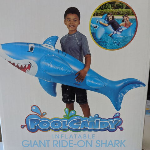 PoolCandy inflatable Giant Ride-on shark