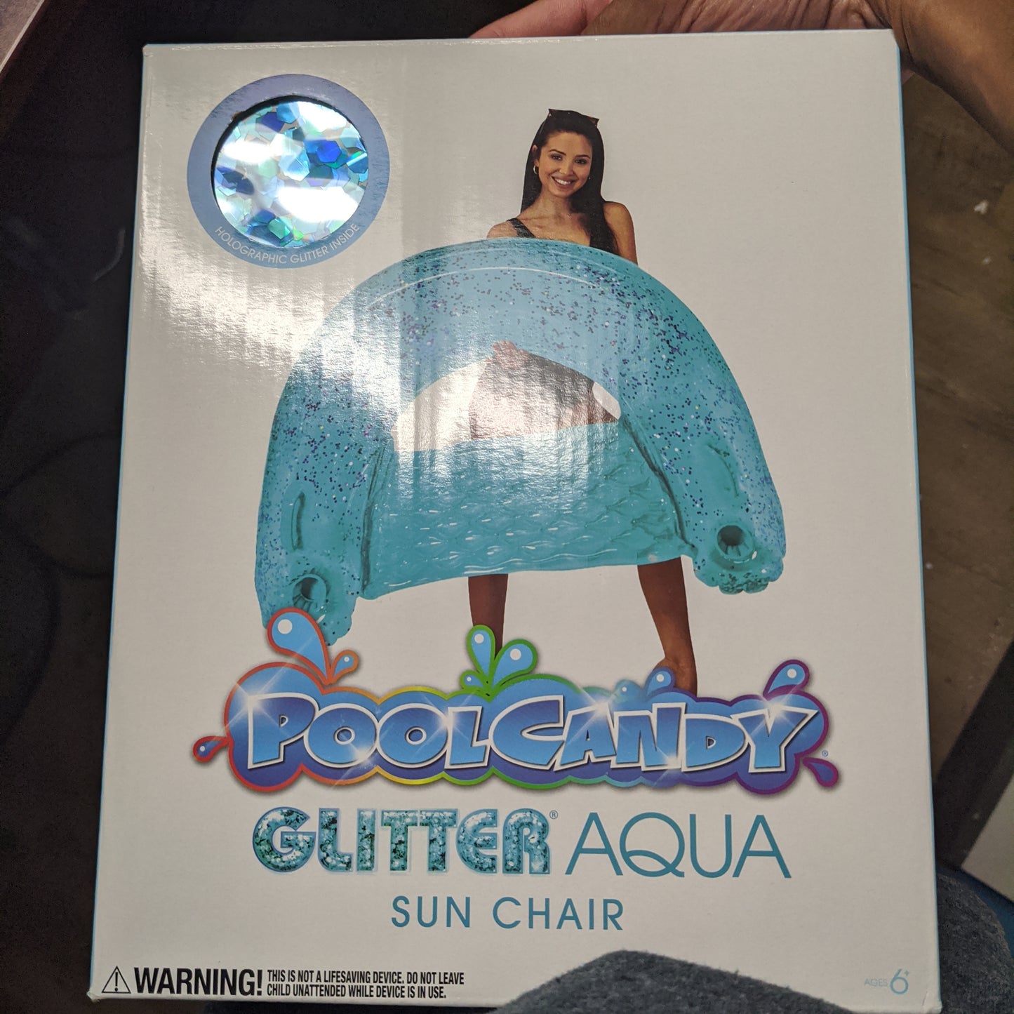 Pool Candy Inflatable Glitter Floating Chair 2023.1