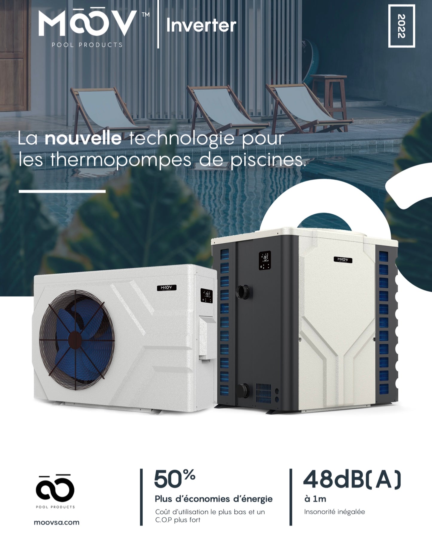 Moov variable speed heat pump designed in Quebec. 