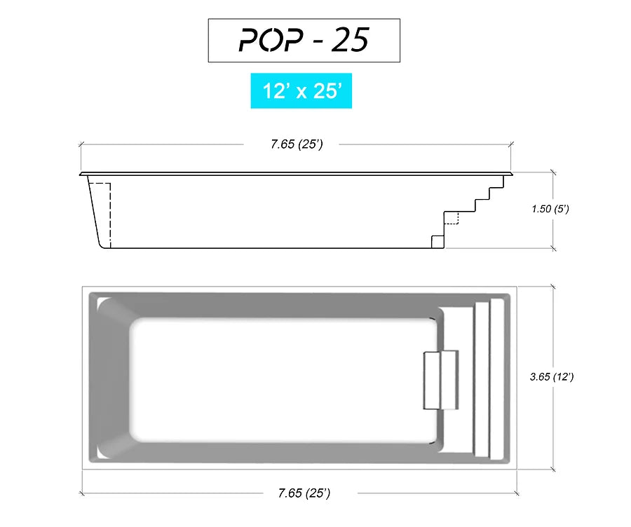 Piscines Pop en fibre de verre fabriquee au Quebec i23