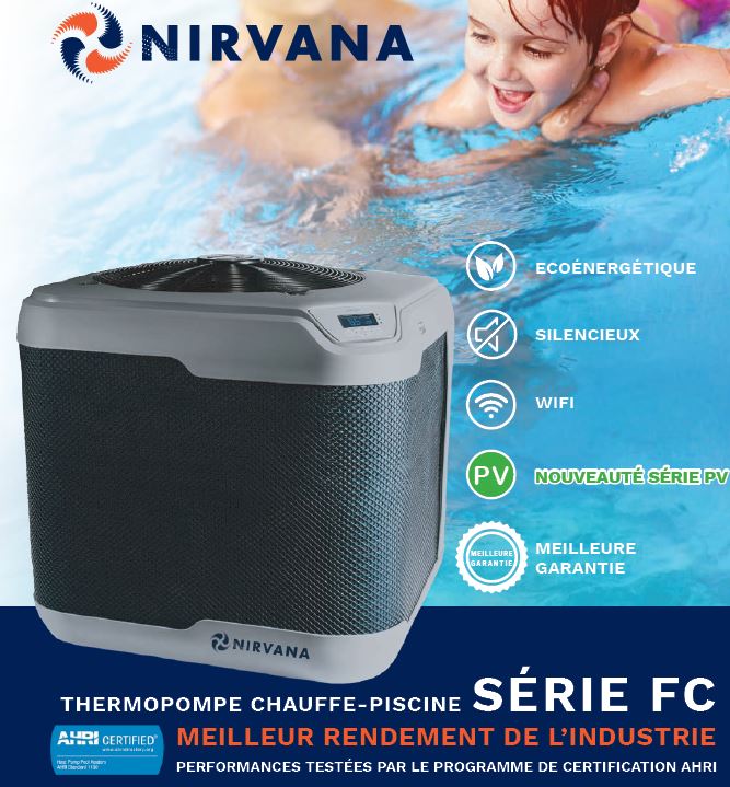 Nirvana Heat pump FC series free delivery 50 km radius