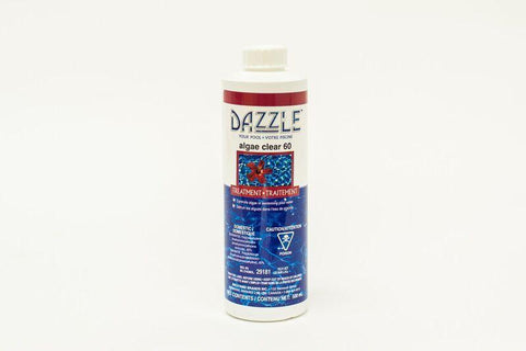 Algicide super destructeur Dazzle Algae Clear 60 1 litre DAZ03011 p2i