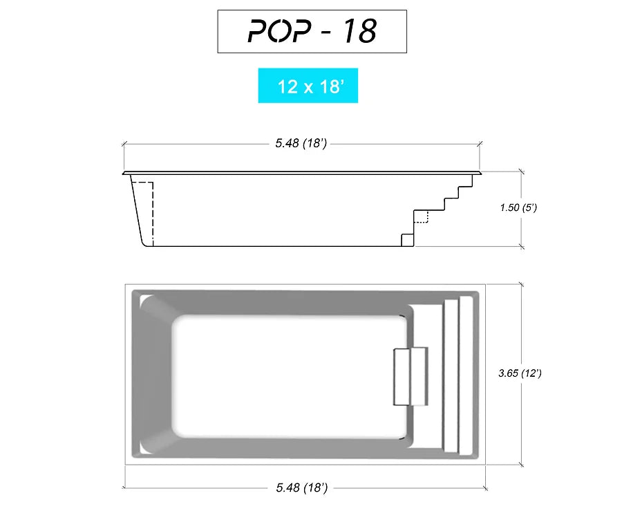 Piscines Pop en fibre de verre fabriquee au Quebec i23