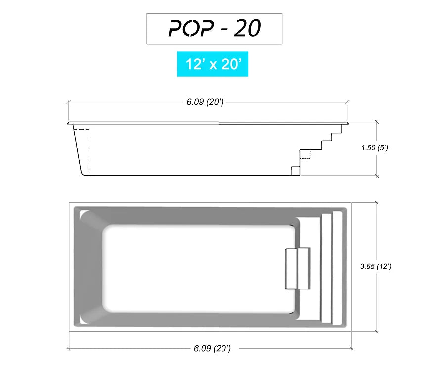 Piscines Pop en fibre de verre fabriquee au Quebec i23